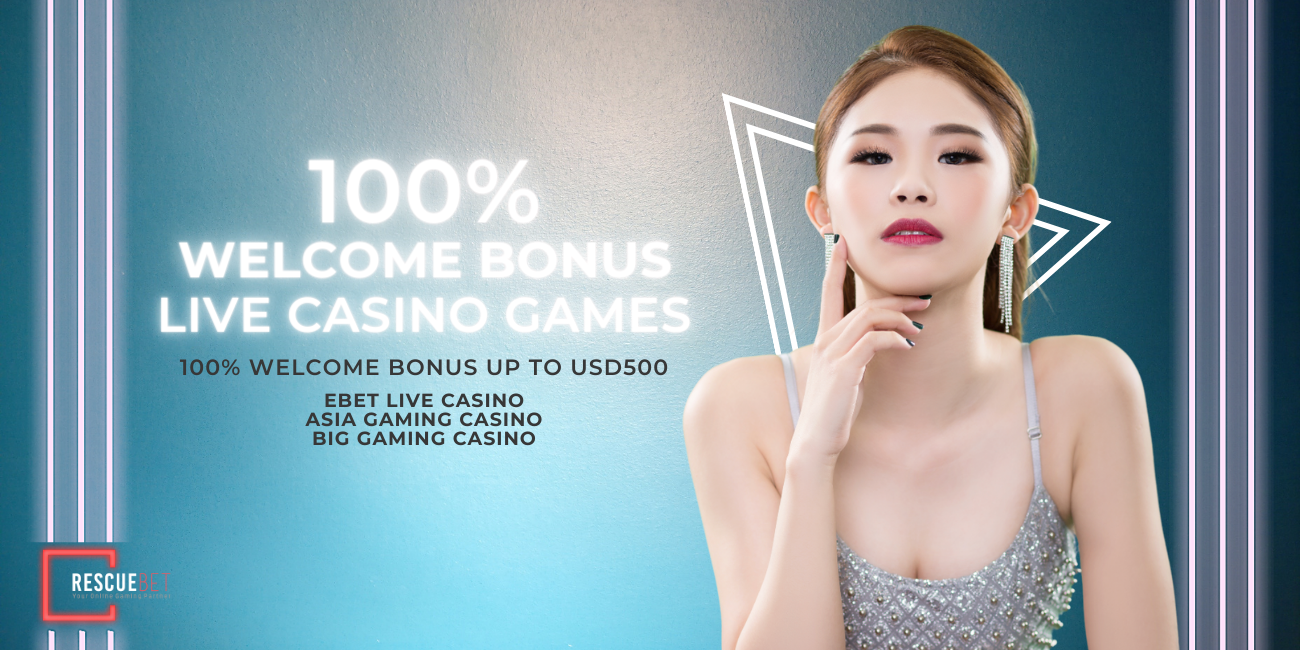 Live Casino 100% Welcome Bonus