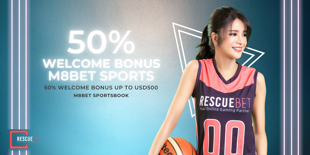 M8bet 50% Welcome Bonus