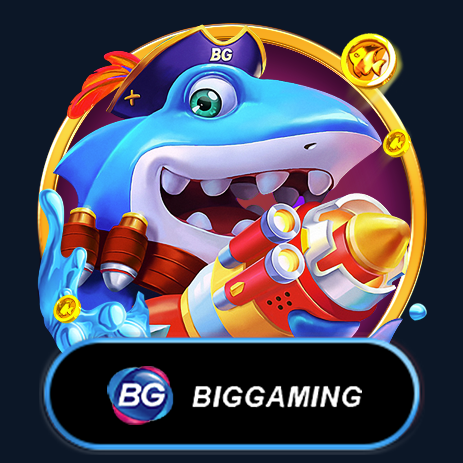 Shark and clown fish with Big Gaming logo