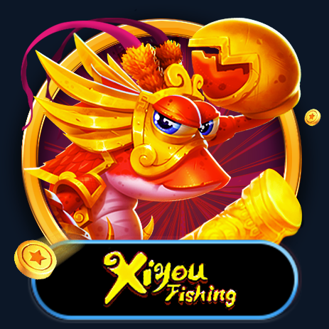 Shark With XiYou Fishing Game Logo